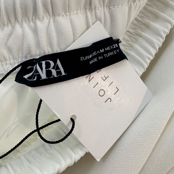 NWT Zara size M ivory color jogger pants - Picture 6 of 9